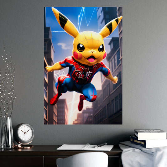 Spiderchu Matte Poster - Pokestalgia LLC