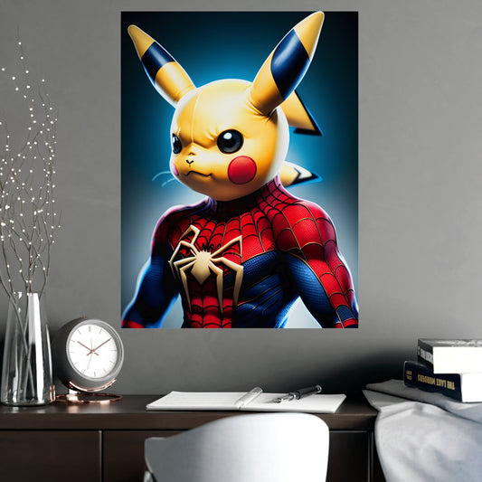 Spiderchu Matte Poster - Pokestalgia LLC