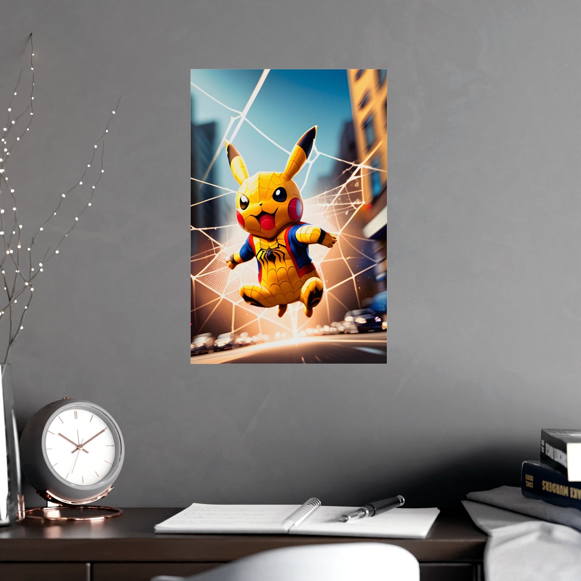 Spiderchu Matte Poster - Pokestalgia LLC