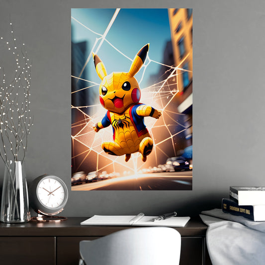Spiderchu Matte Poster - Pokestalgia LLC