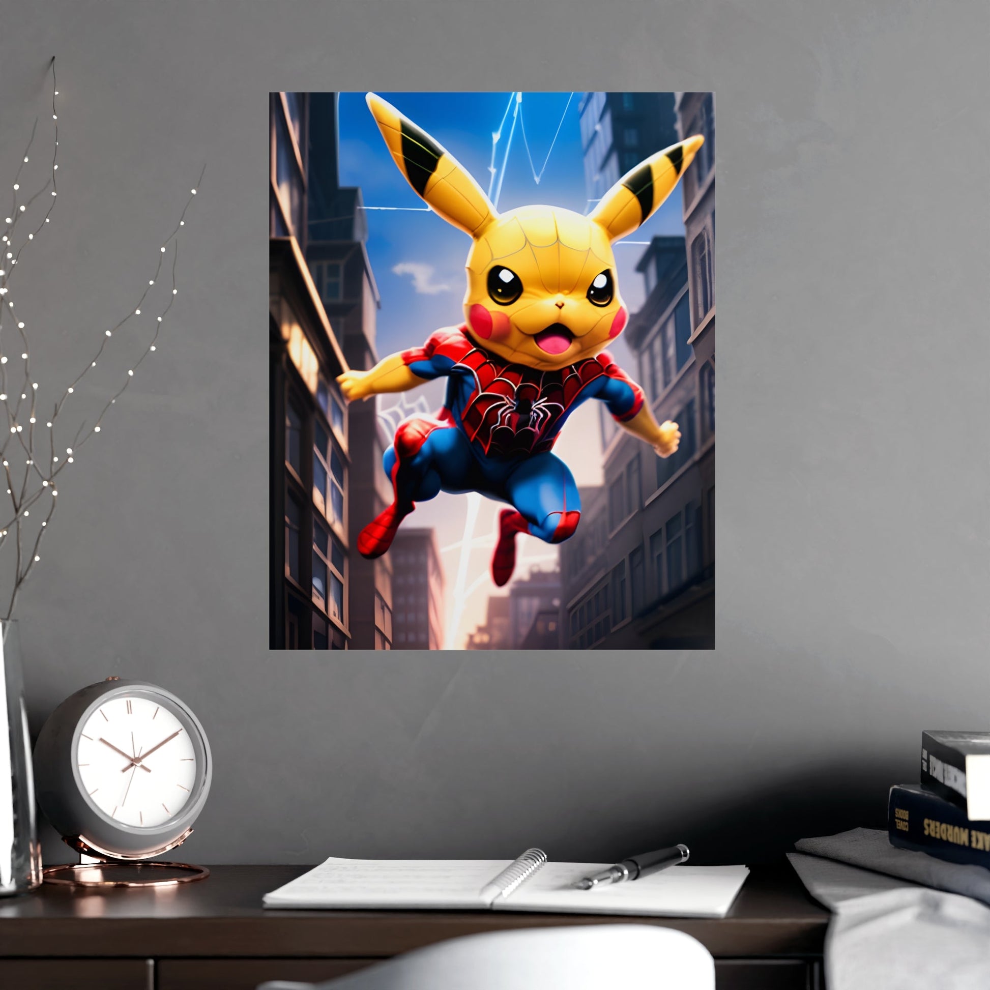 Spiderchu Matte Poster - Pokestalgia LLC