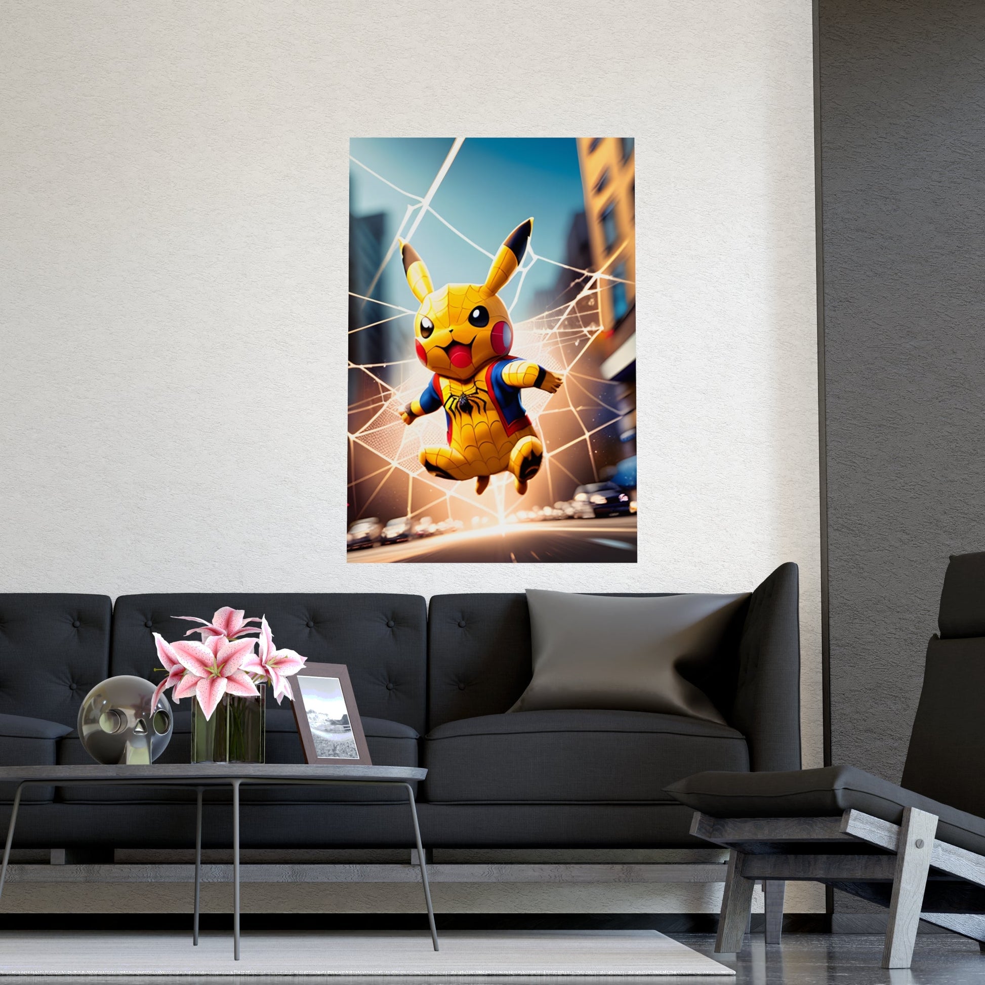 Spiderchu Matte Poster - Pokestalgia LLC