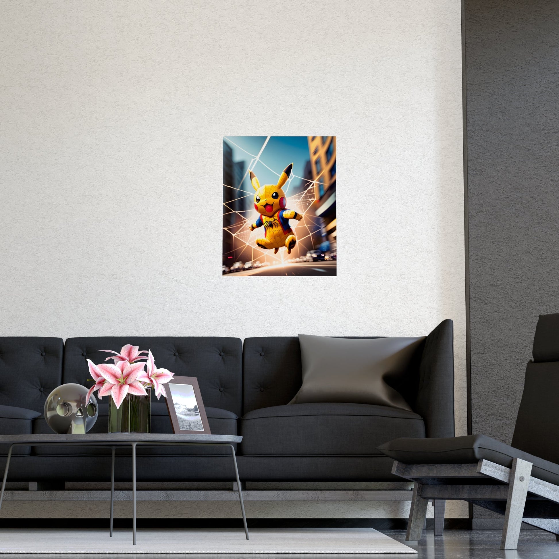 Spiderchu Matte Poster - Pokestalgia LLC