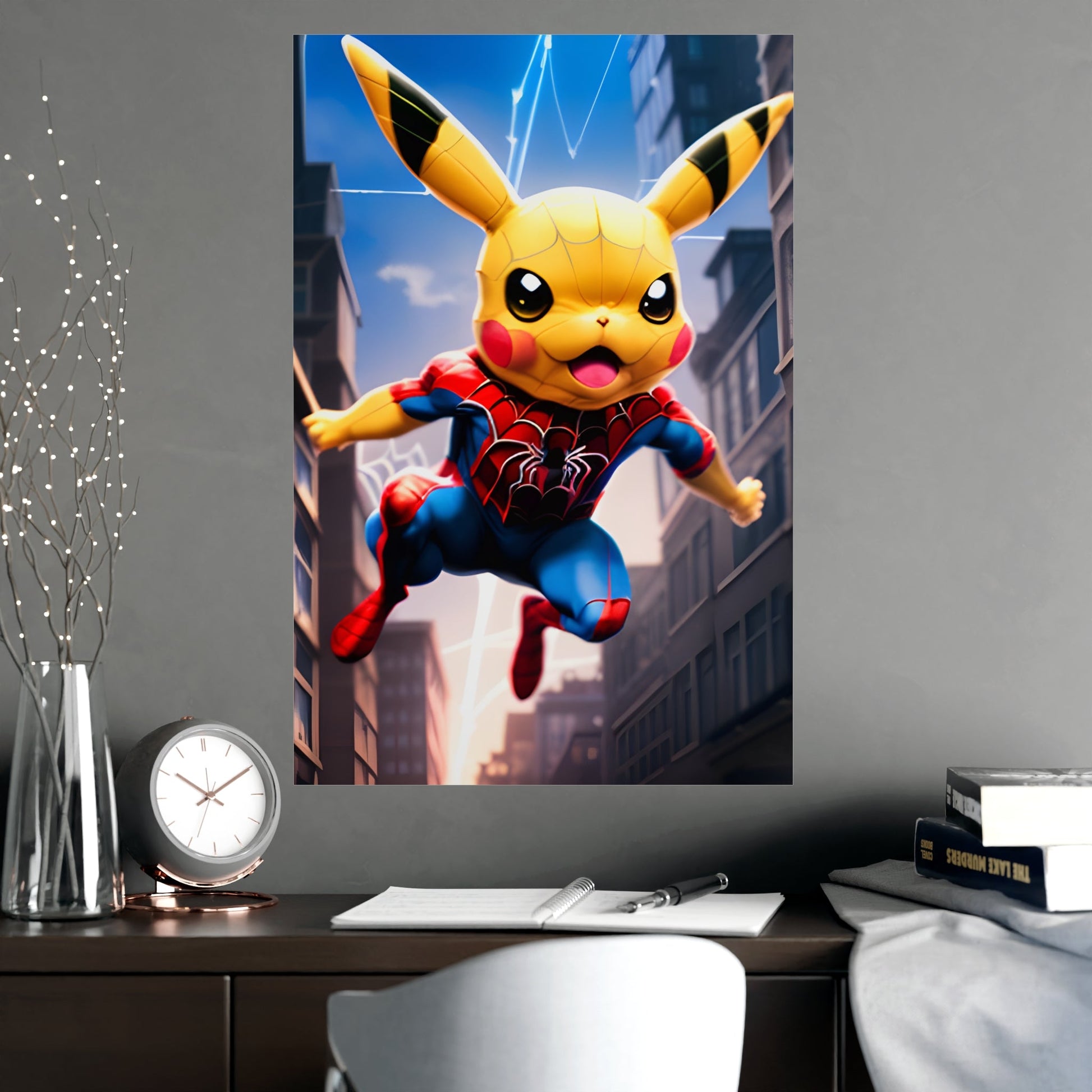 Spiderchu Matte Poster - Pokestalgia LLC