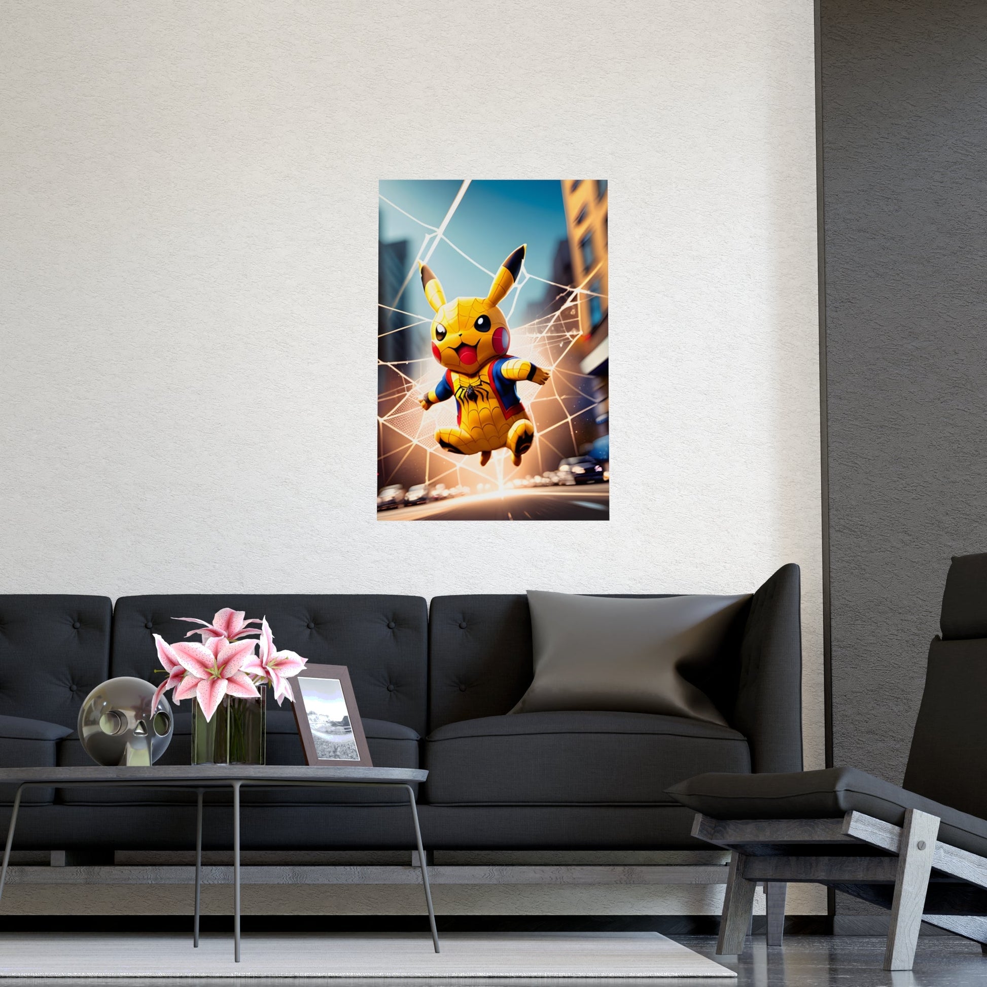 Spiderchu Matte Poster - Pokestalgia LLC