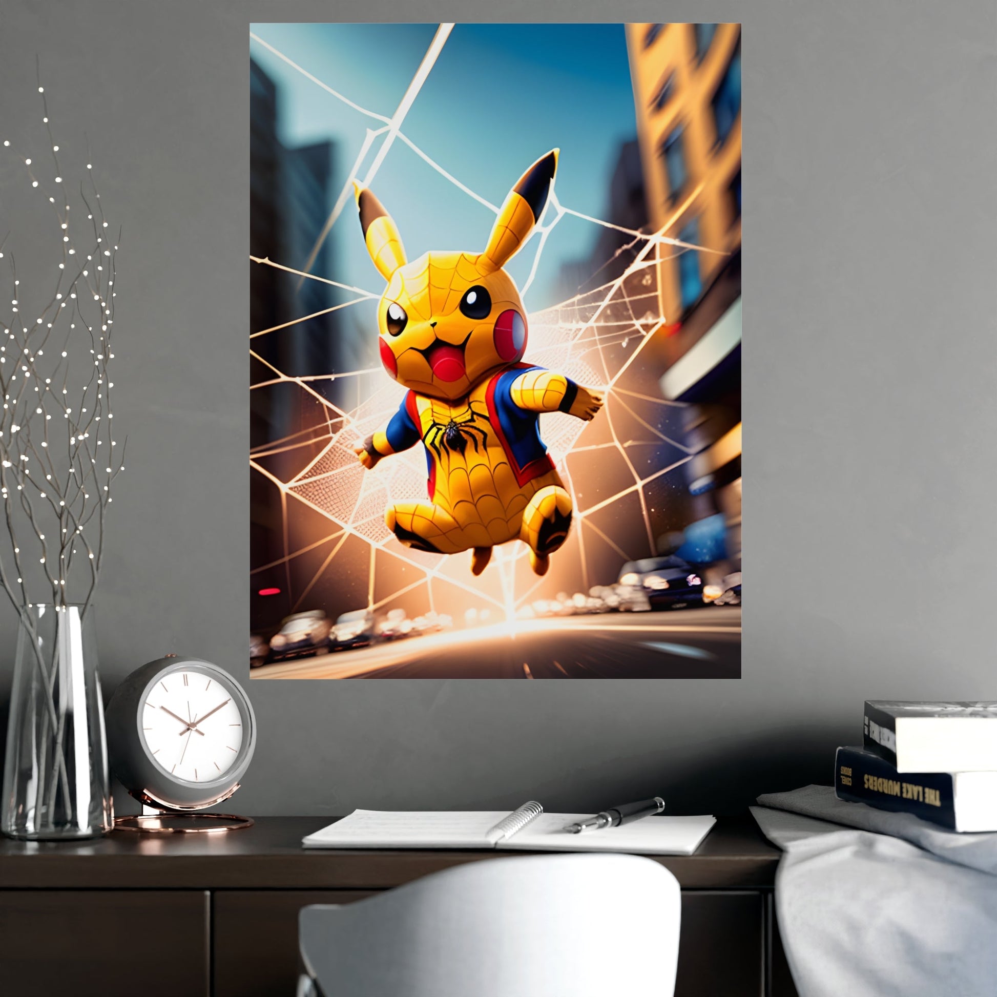 Spiderchu Matte Poster - Pokestalgia LLC