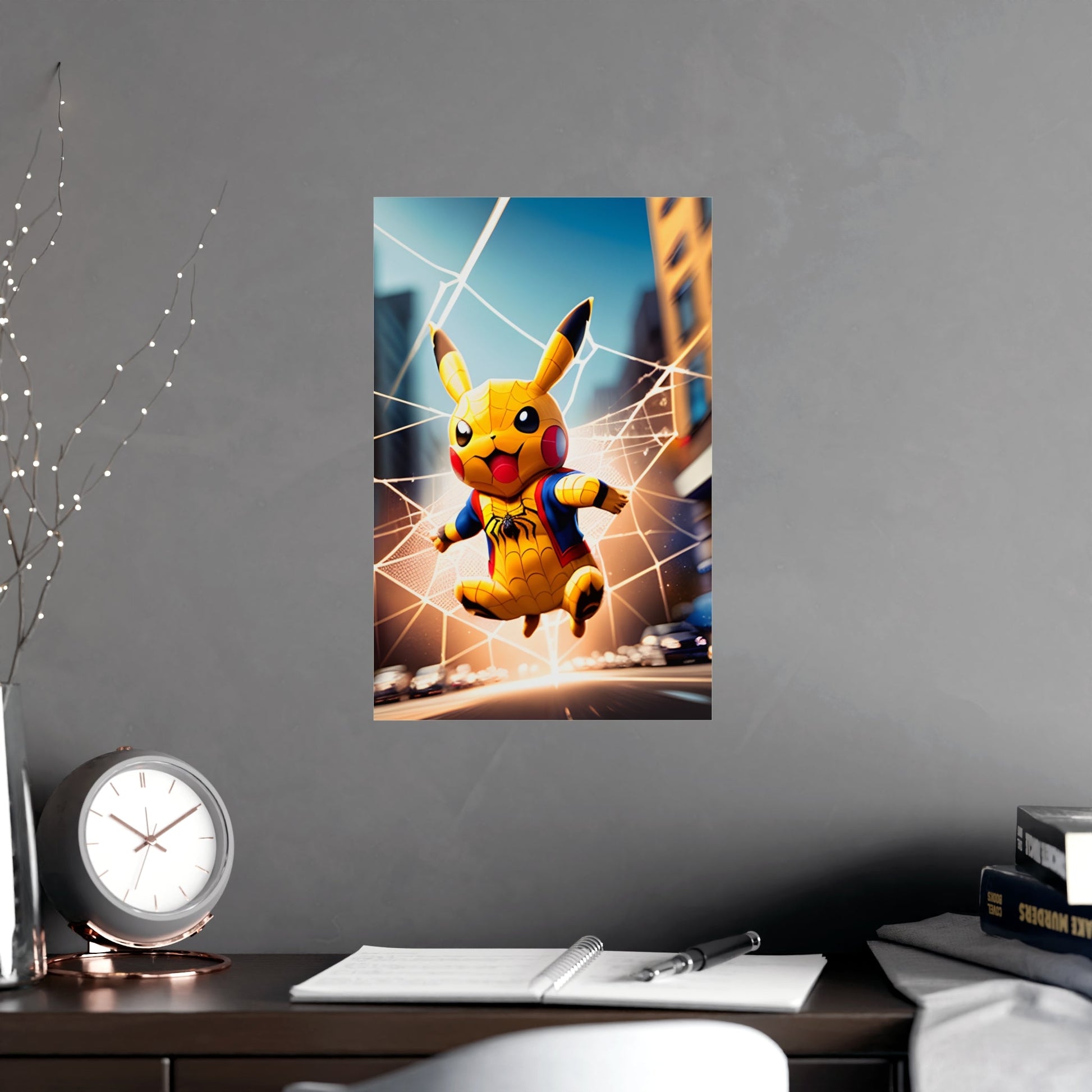 Spiderchu Matte Poster - Pokestalgia LLC