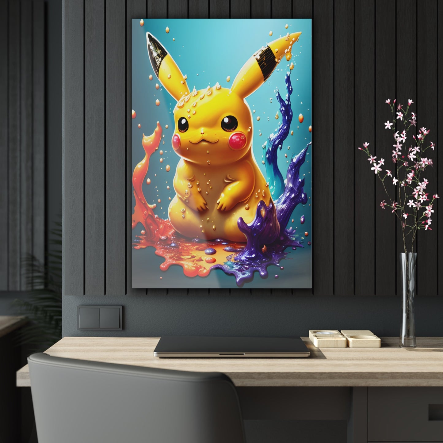 Splendorous Spatter Acrylic Prints - Pokestalgia LLC