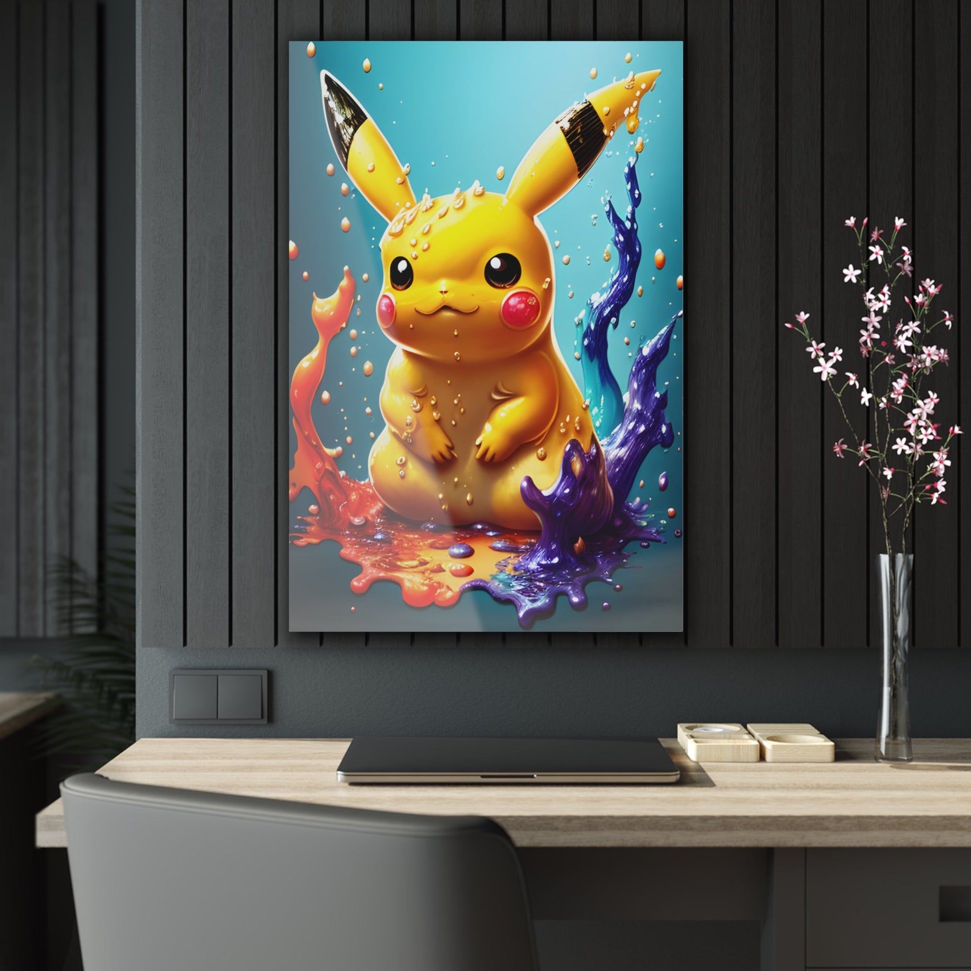 Splendorous Spatter Acrylic Prints - Pokestalgia LLC