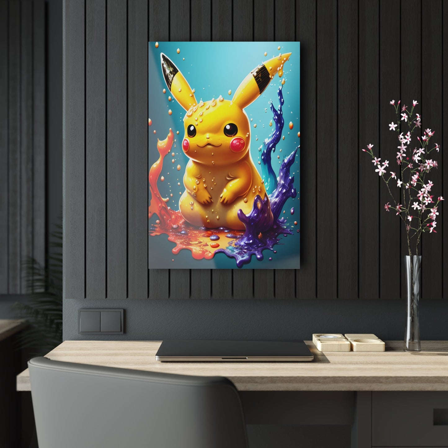 Splendorous Spatter Acrylic Prints - Pokestalgia LLC