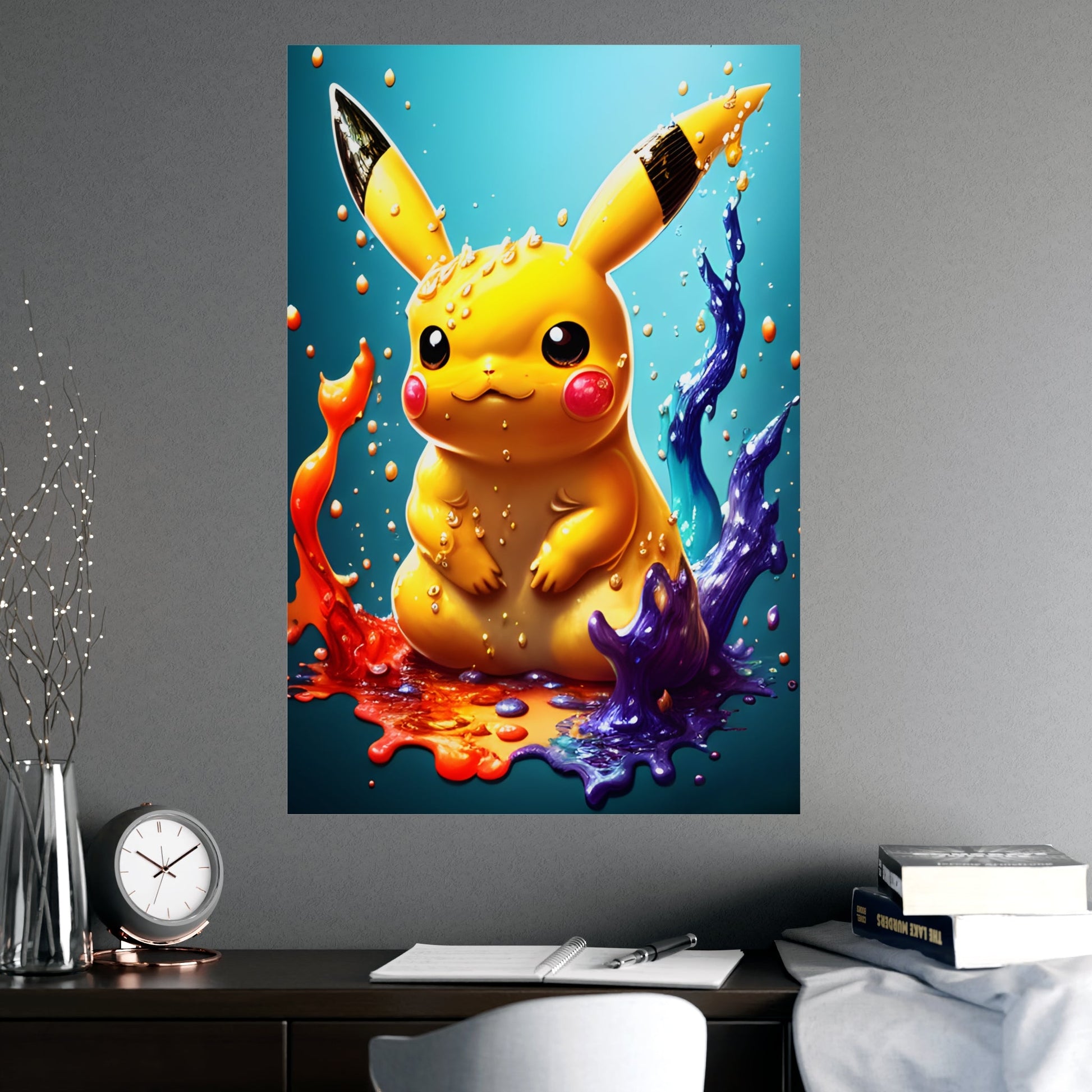 Splendorous Spatter Matte Poster - Pokestalgia LLC