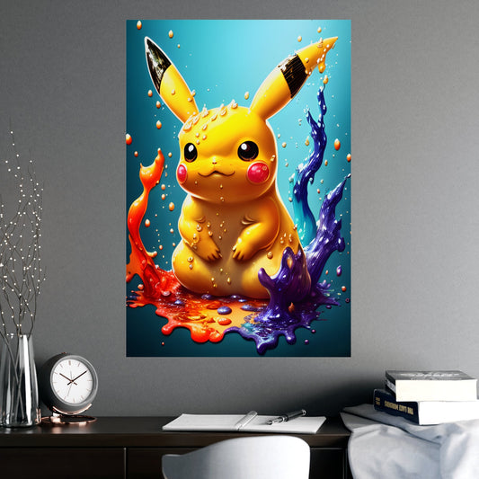 Splendorous Spatter Matte Poster - Pokestalgia LLC