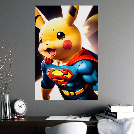 Superchu Matte Poster - Pokestalgia LLC