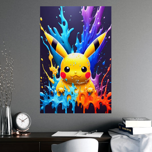 Turquoise Tsunami Matte Poster - Pokestalgia LLC